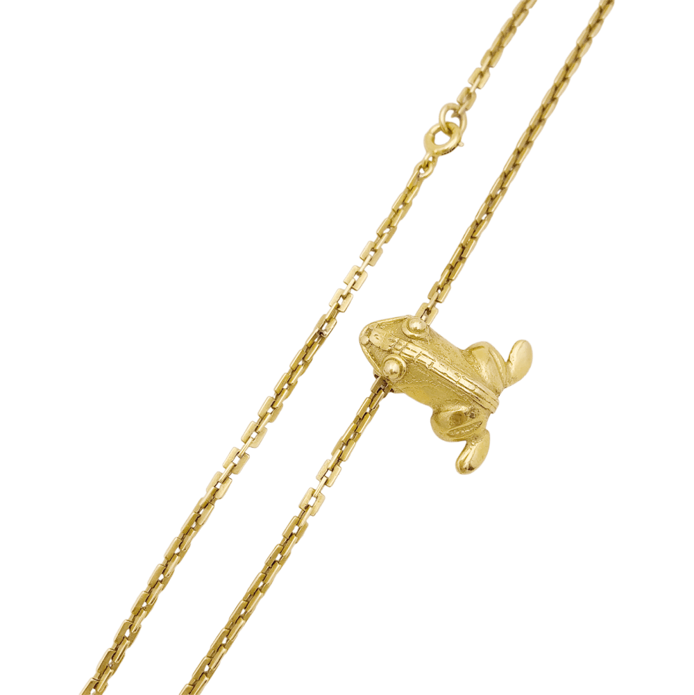Collier « Grenouille », or jaune.