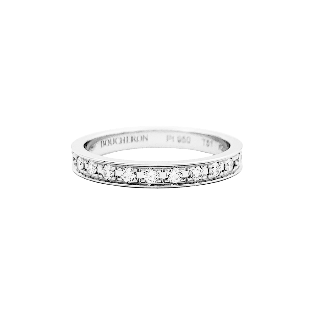 Bague Boucheron occasion"Beloved", platine et diamants sur Maison ELOE