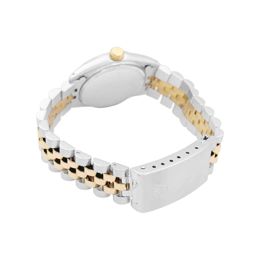 Montre Rolex, "Oyster Perpetual", or jaune et acier.