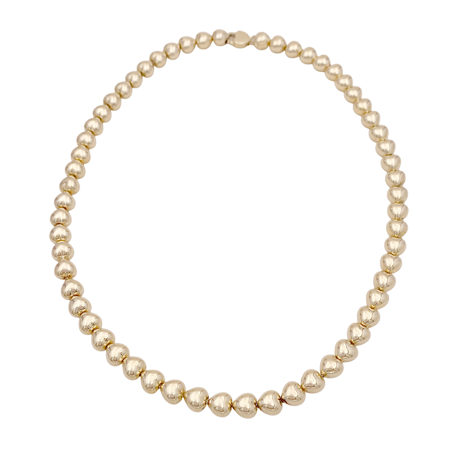 Collier « Cœurs » or jaune.