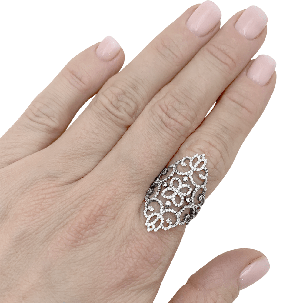 Bague Messika, "Eden", or blanc, diamants occasion  vérifiée et authentifiée