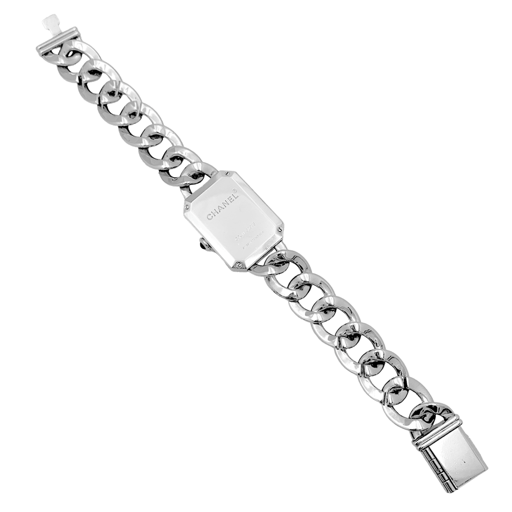Montre Chanel "Première chaine", acier, nacre et diamants