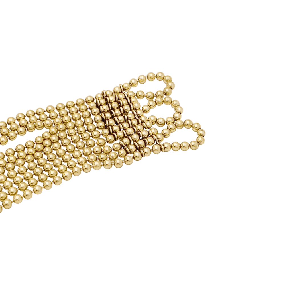 Bracelet Cartier modèle Draperie en or jaune.