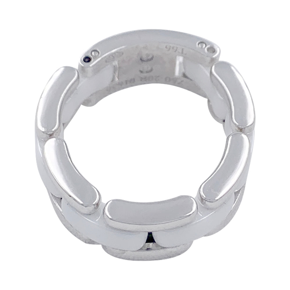 Chanel ring, "Ultra", white gold, ceramic.