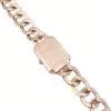 Chanel watch, "Première Chaîne Gourmette", pink gold, diamonds.