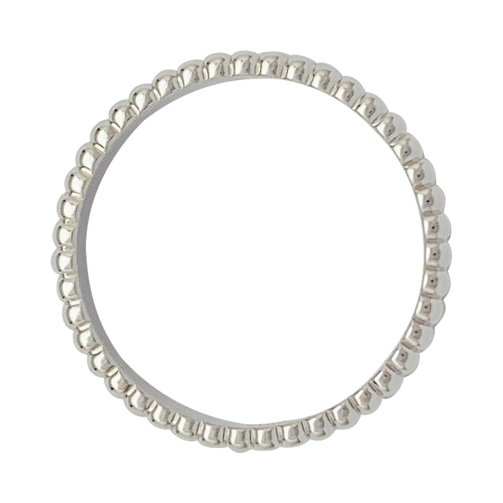 Alliance Boucheron "Grosgrain" en or blanc.