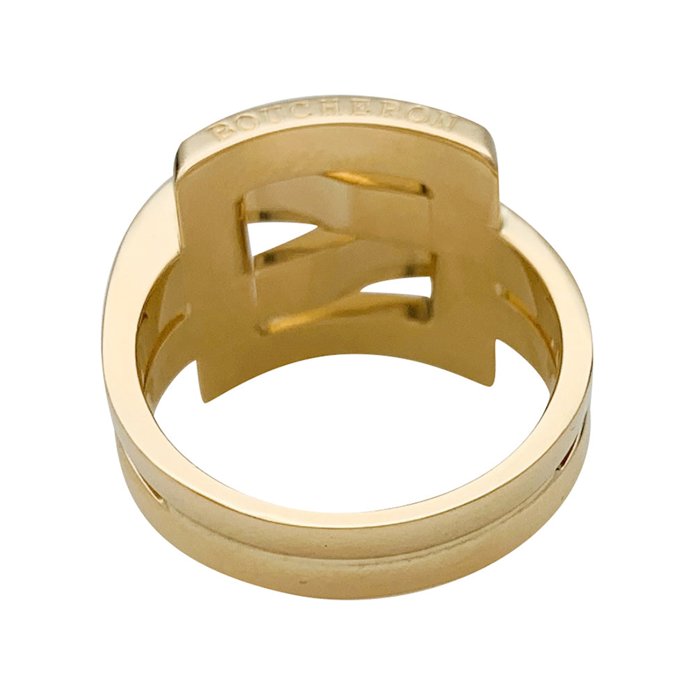 Bague Boucheron, "Déchaînée", or jaune, diamants.