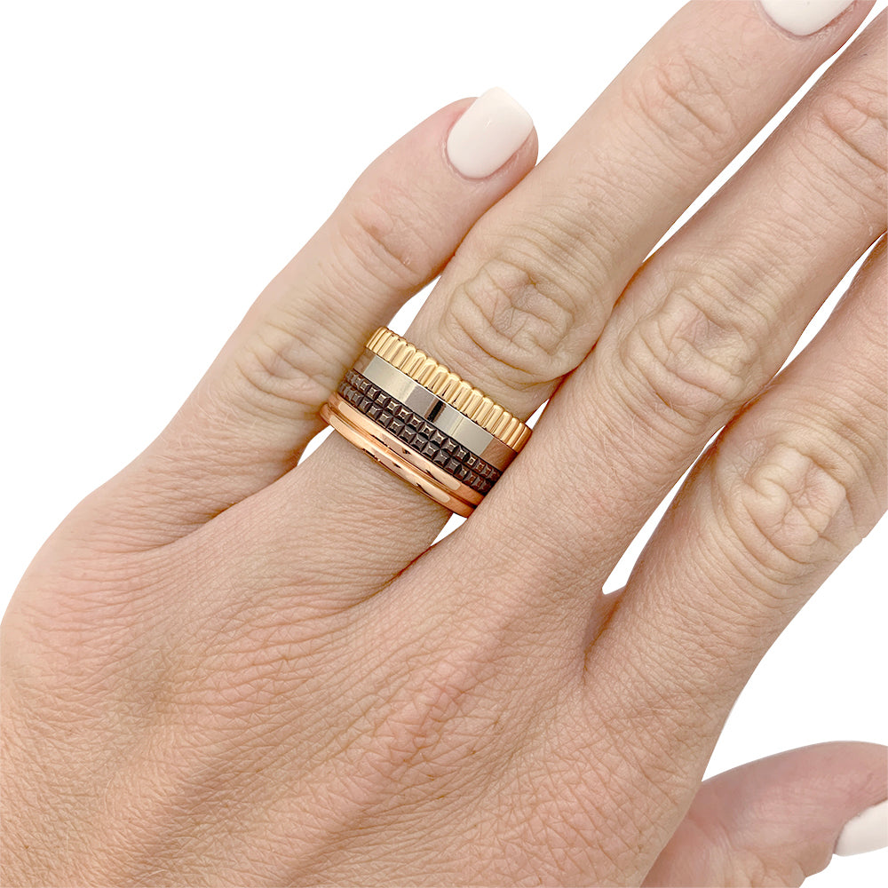 Bague Boucheron, "Quatre Classique Large", quatre tons.
