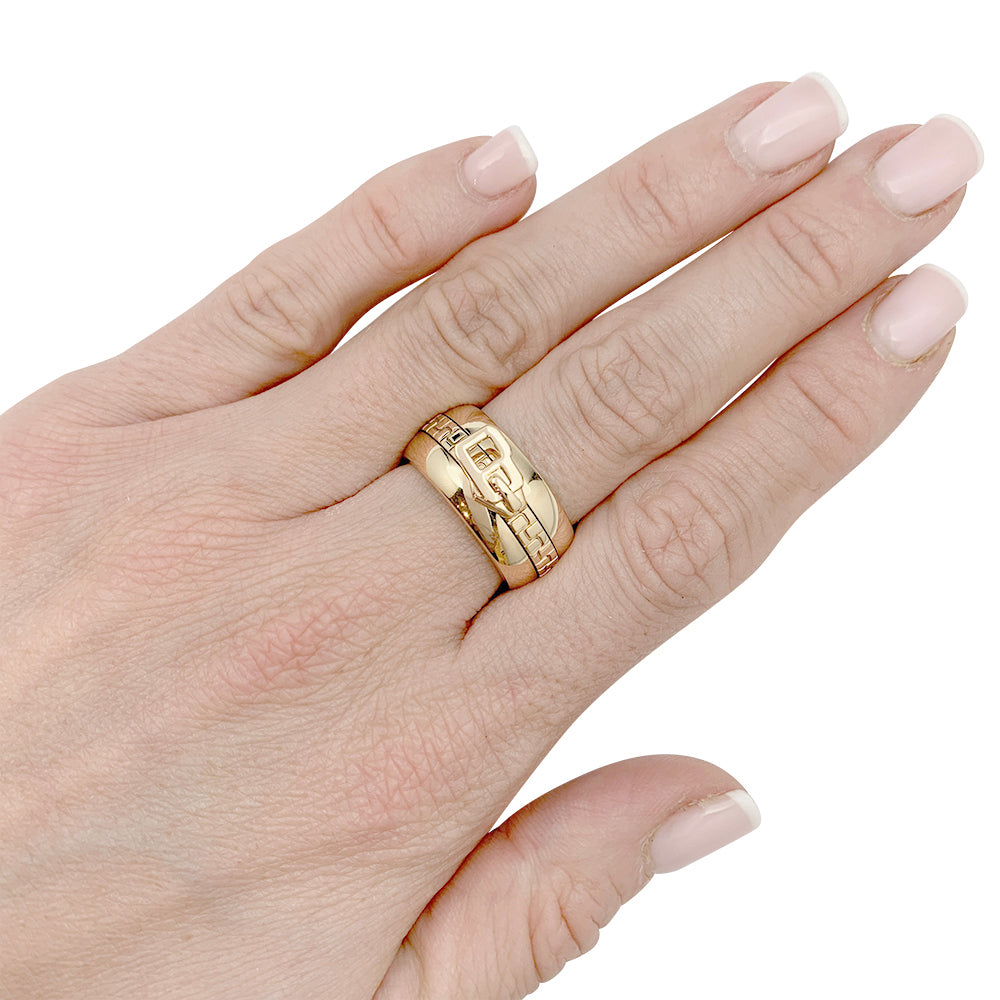 Bague Boucheron, "Zip", or jaune 750/000.