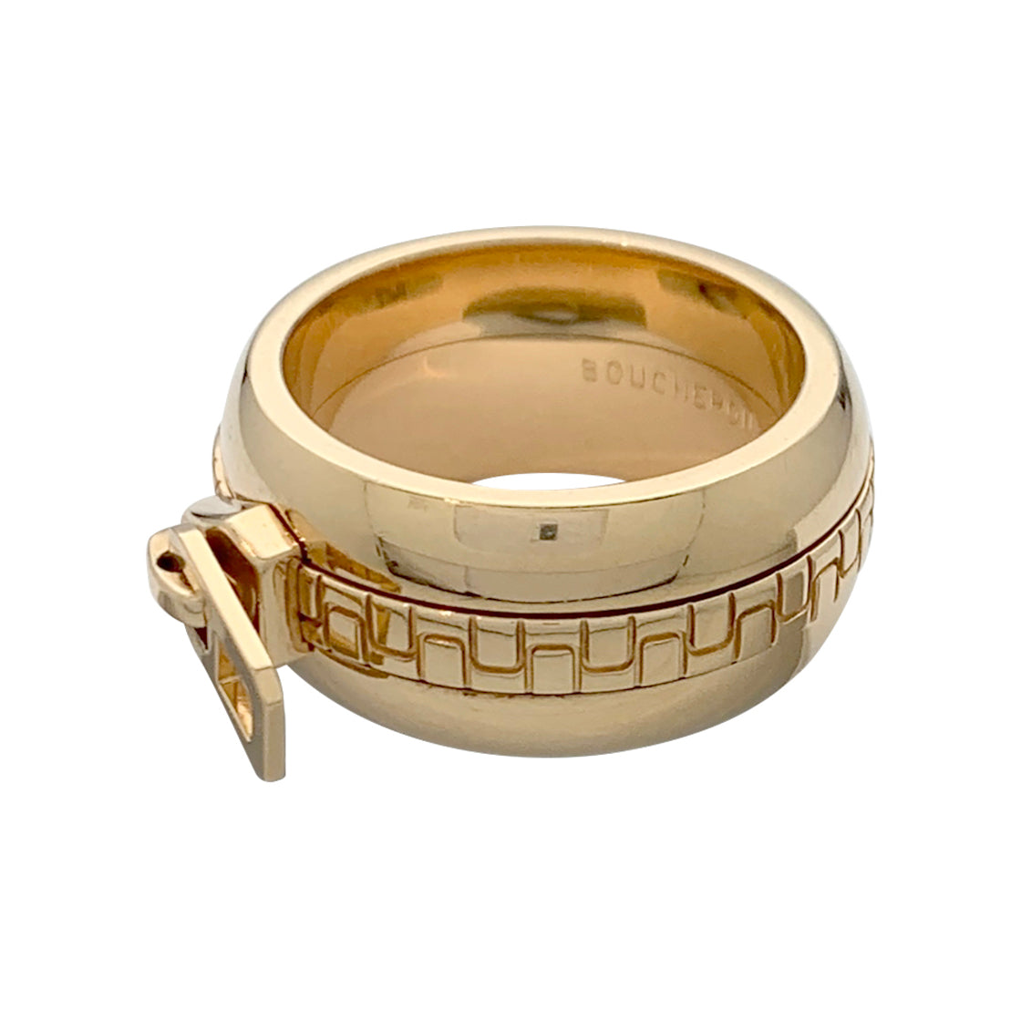 Bague Boucheron, "Zip", or jaune 750/000.