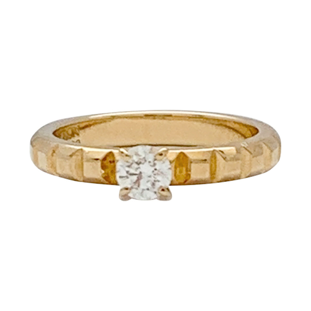 Bague Boucheron, "Clou de Paris", or jaune, diamant.