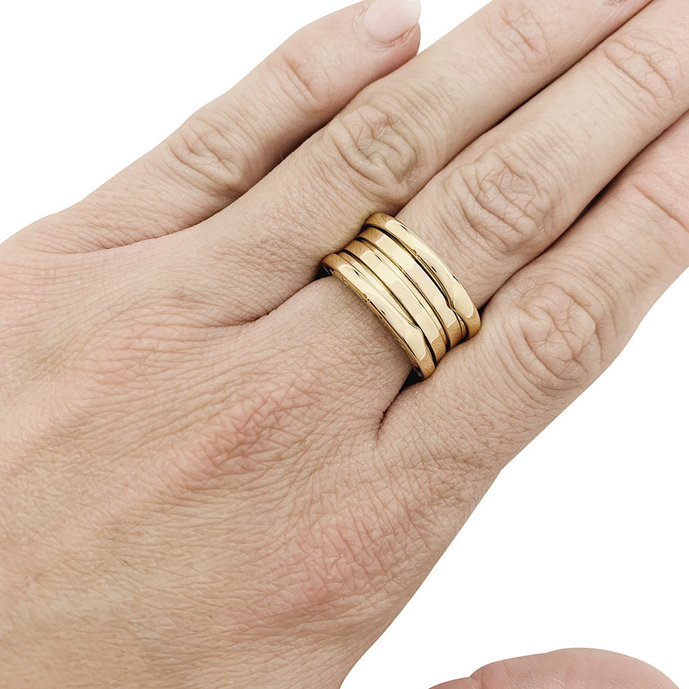 Bague Bulgari, "B.Zero1", or jaune.