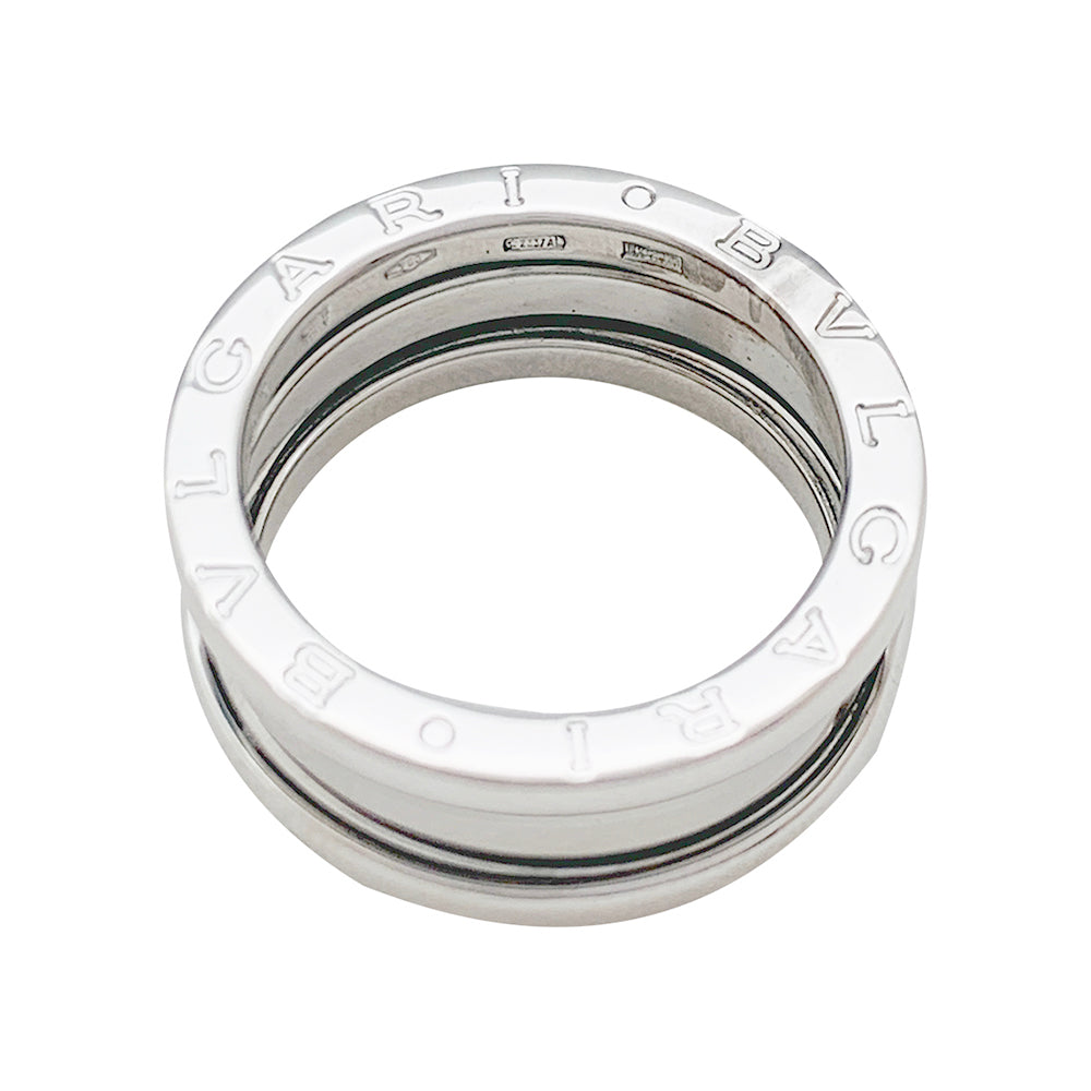 Bague Bulgari, "B.Zero1", or blanc.