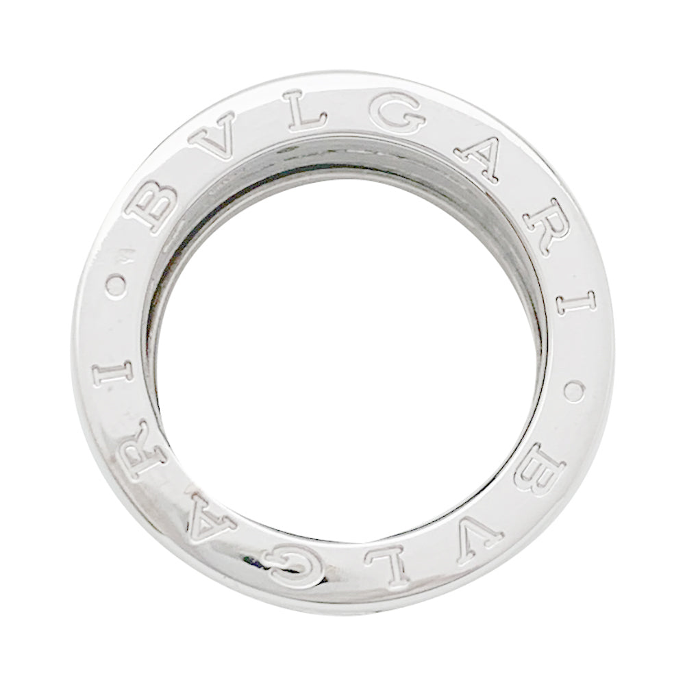 Bague Bulgari, "B.Zero1", or blanc et diamants.