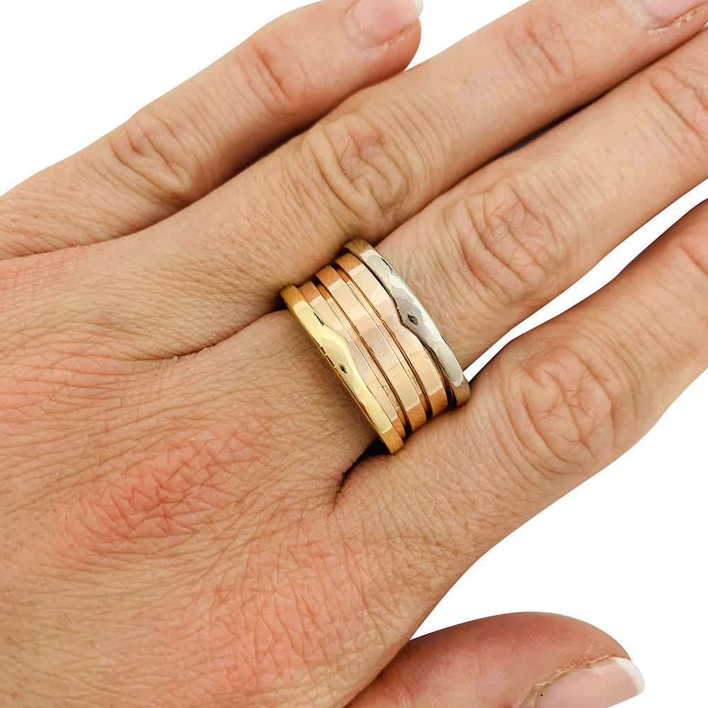 Bague Bulgari,"B.Zero1", trois ors.