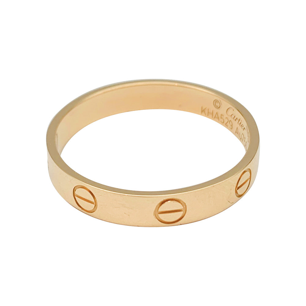 Bague Cartier, "Alliance Love", or rose.