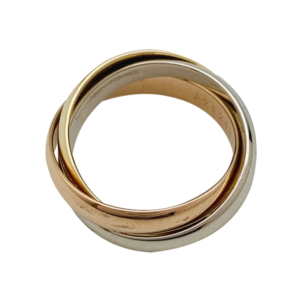 Cartier ring, "Trinity Classique", three golds.