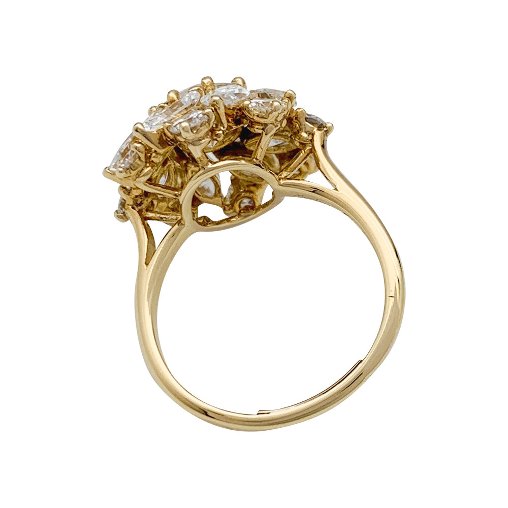 Bague Cartier en or jaune, diamant 1,57 carats.