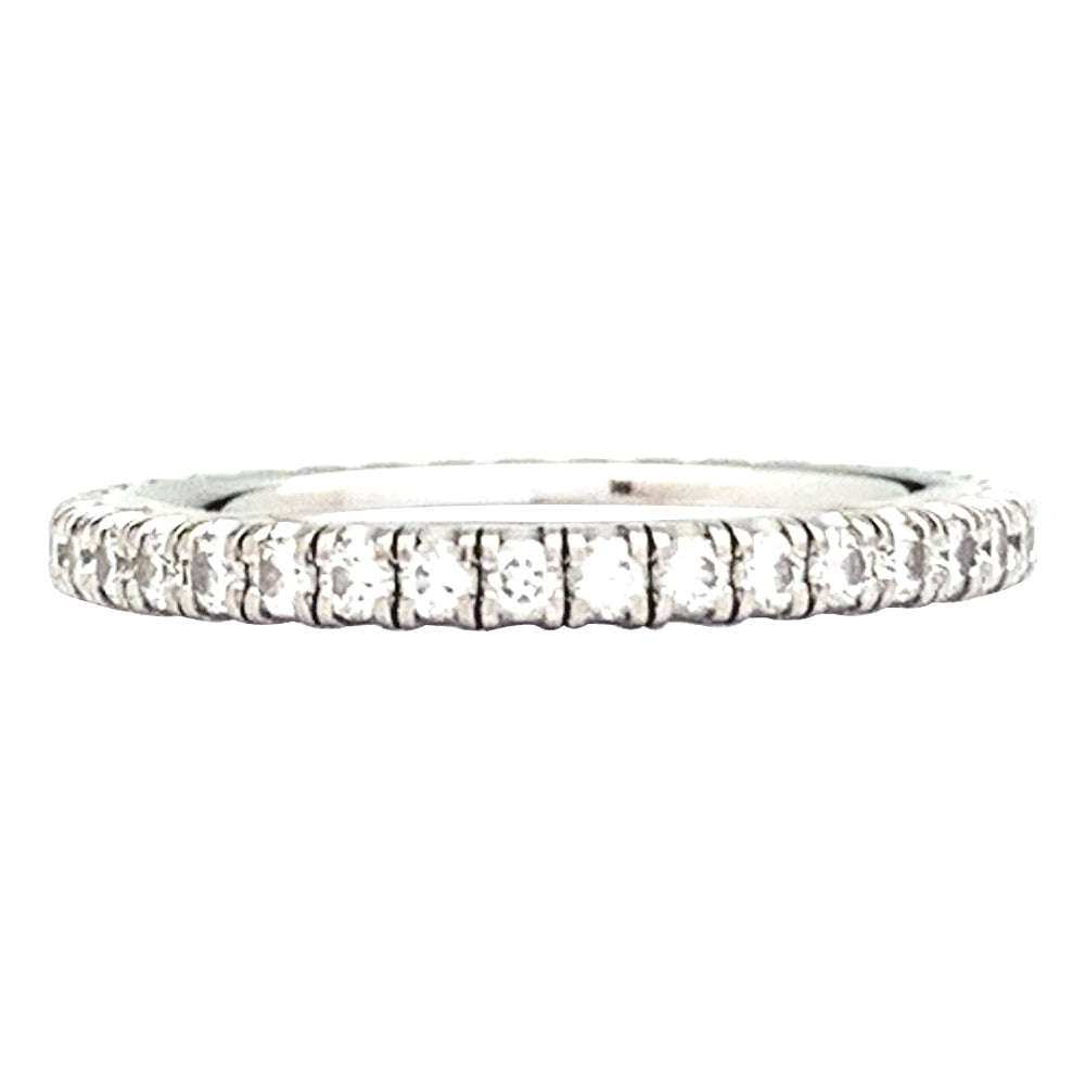 Cartier wedding band, "Etincelle", white gold, diamonds.