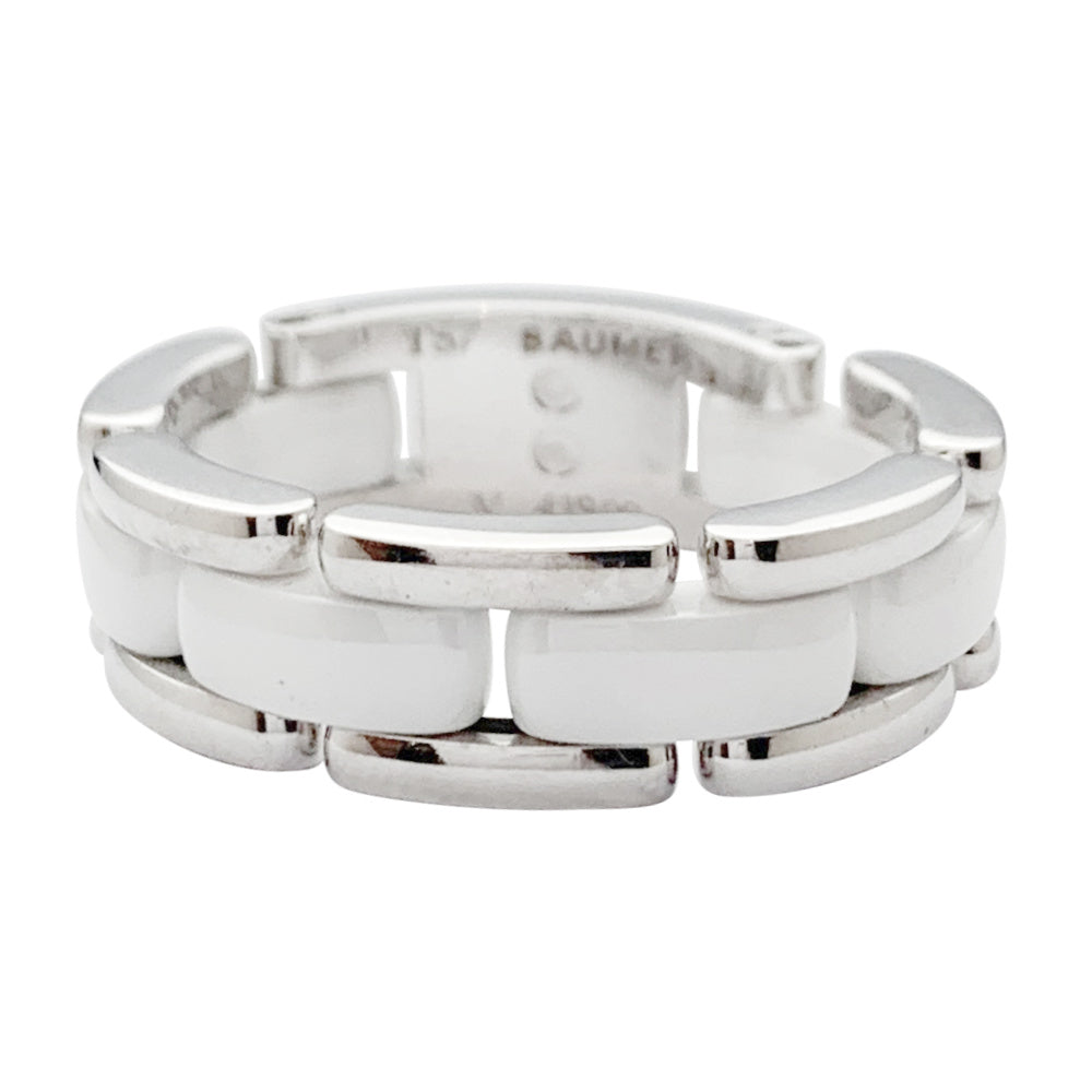 Chanel ring, "Ultra", white gold, ceramic.