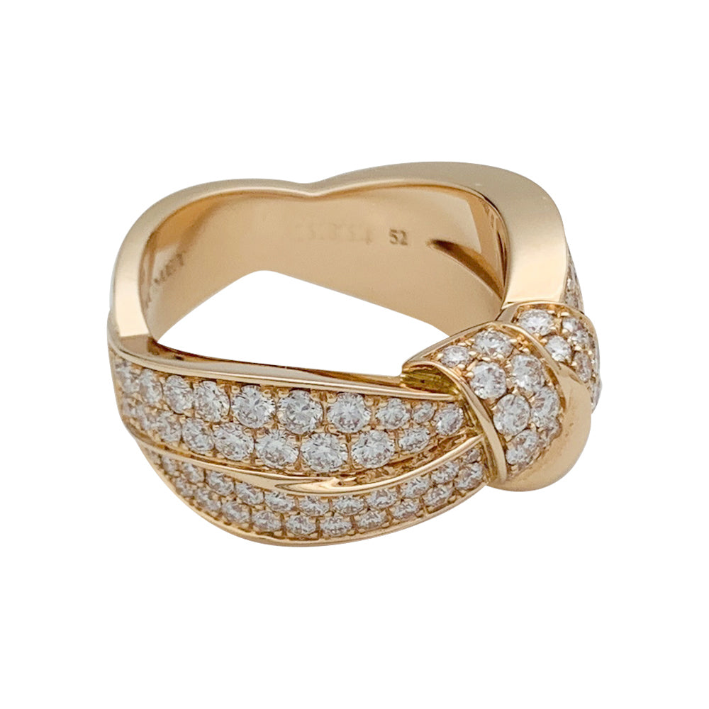 Chaumet ring, "Liens Séduction", pink gold and diamonds.