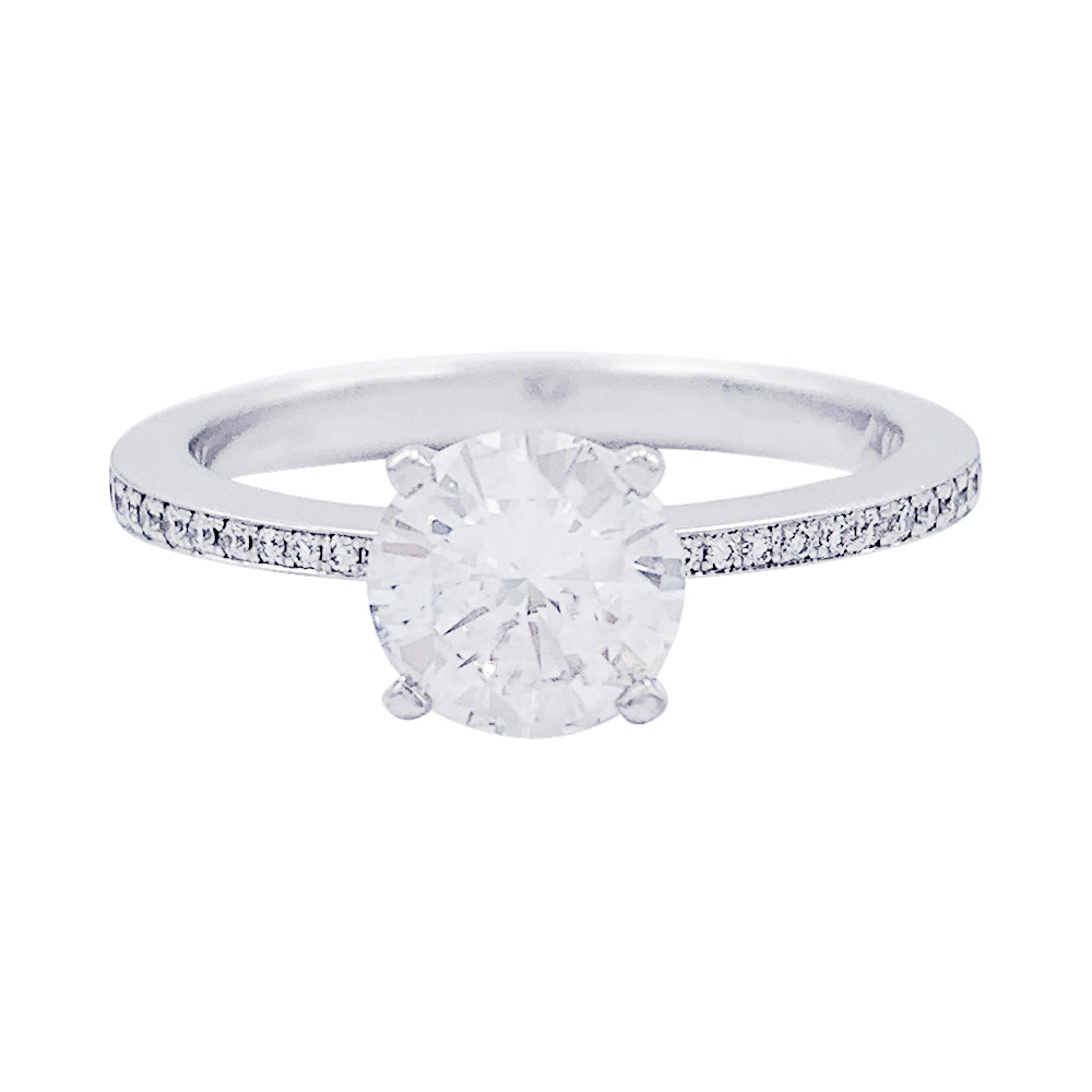 Chopard 1.01 ct diamond ring, white gold.