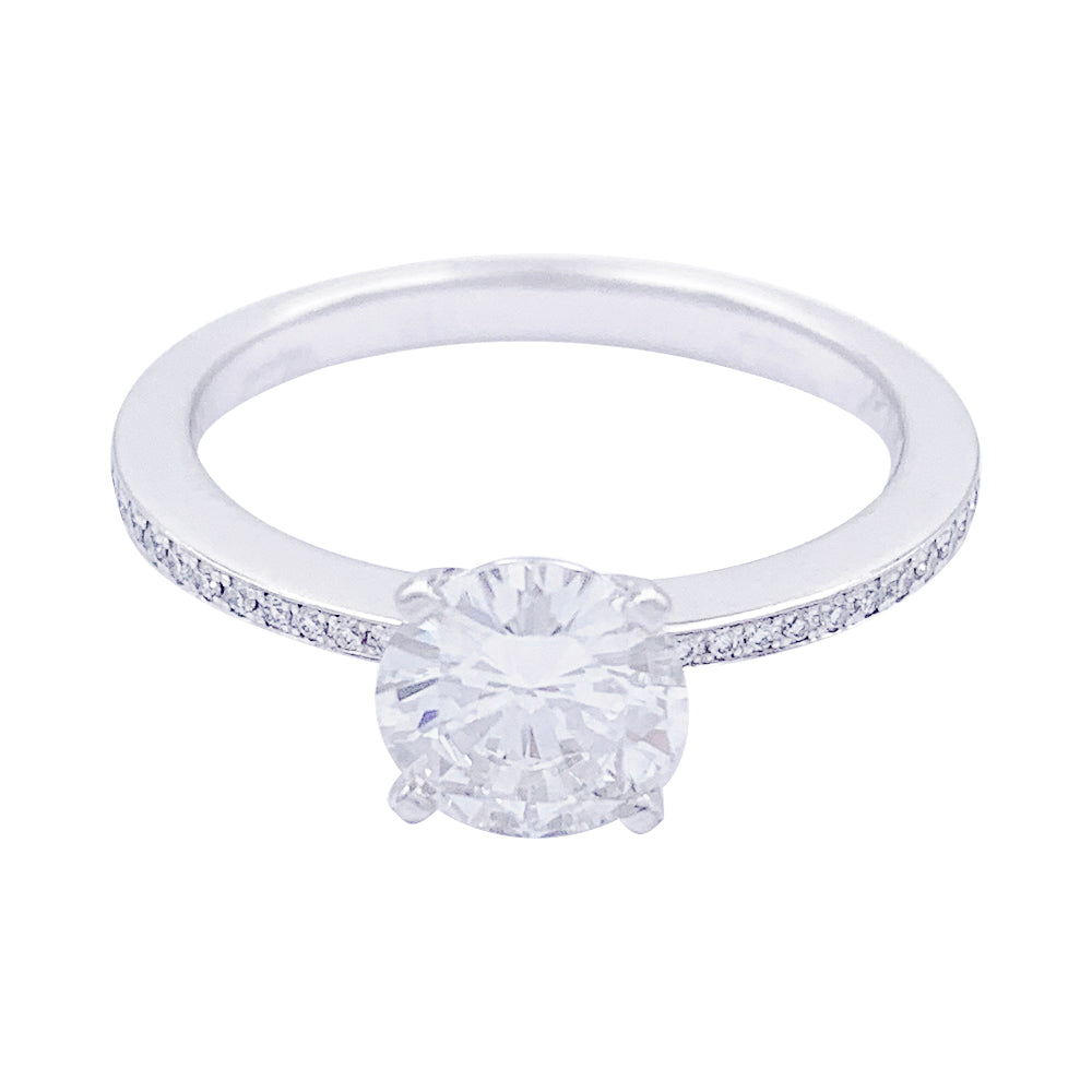Chopard 1.01 ct diamond ring, white gold.