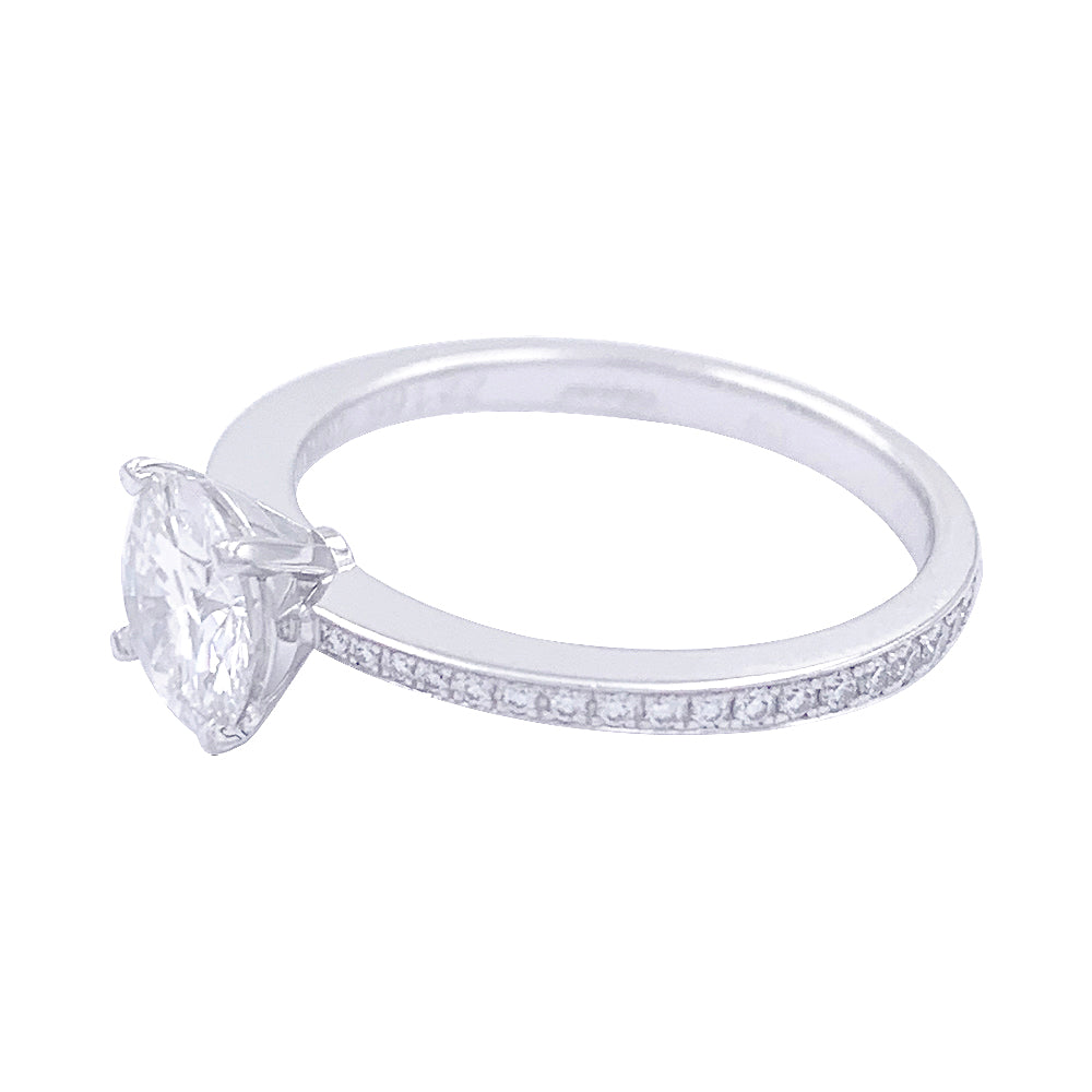 Chopard 1.01 ct diamond ring, white gold.