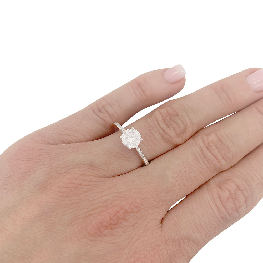 Chopard 1.01 ct diamond ring, white gold.