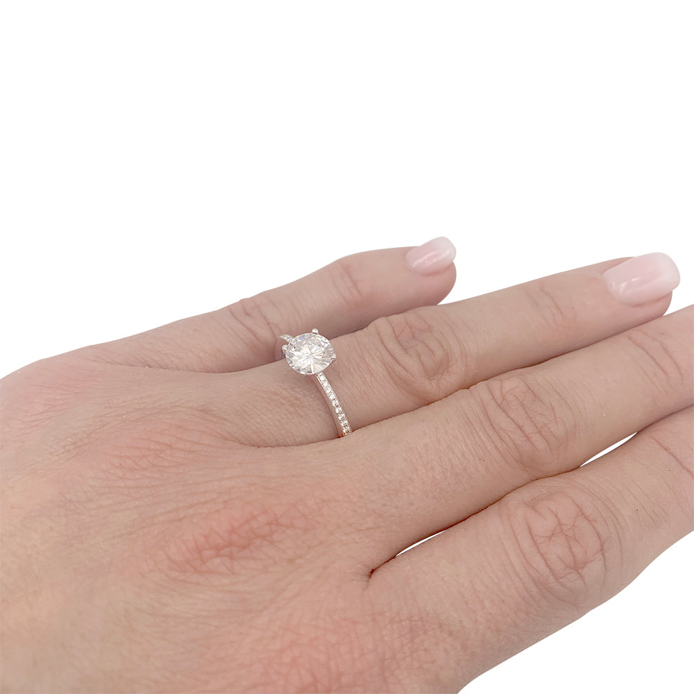 Chopard 1.01 ct diamond ring, white gold.