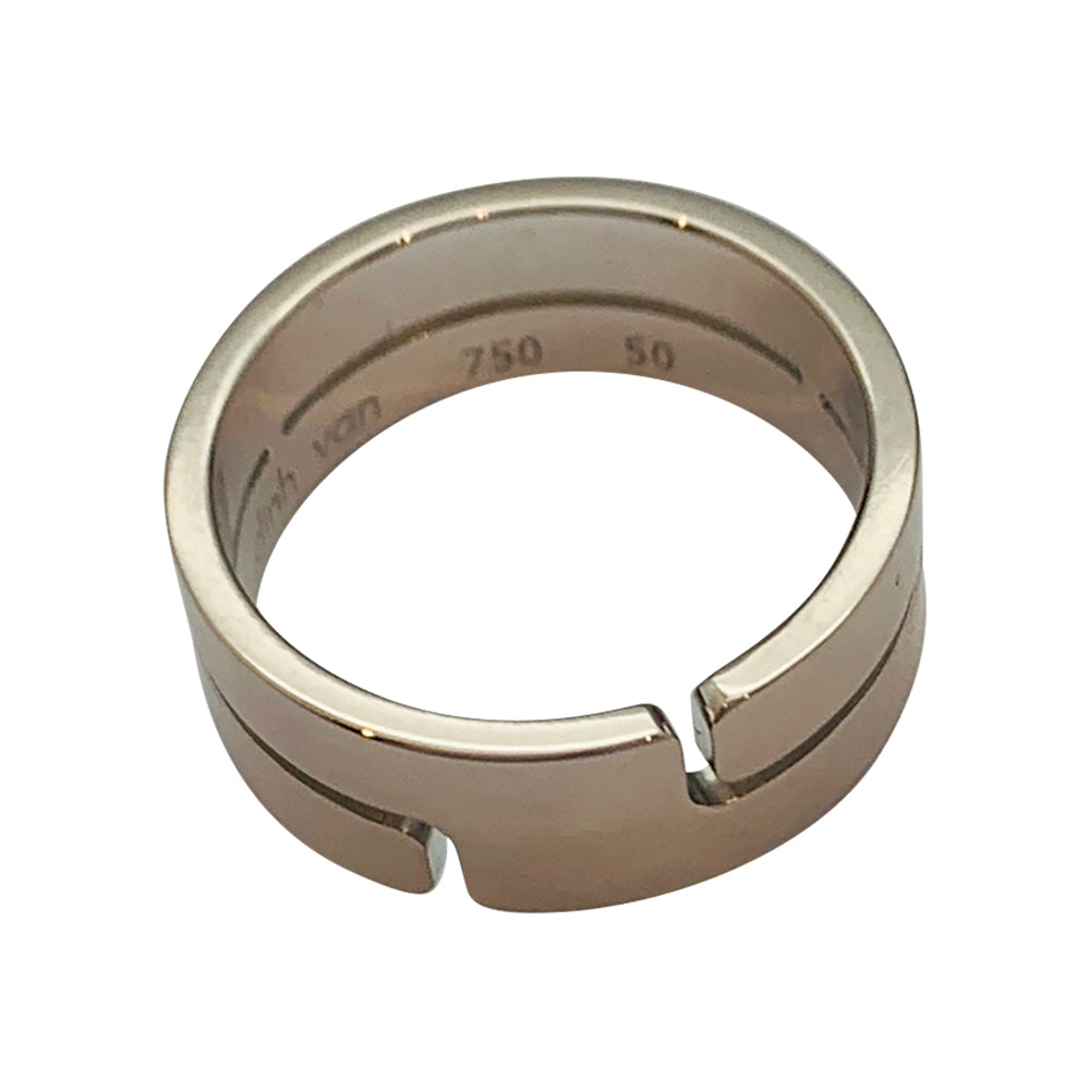 Dinh Van ring, "Seventies", white gold.