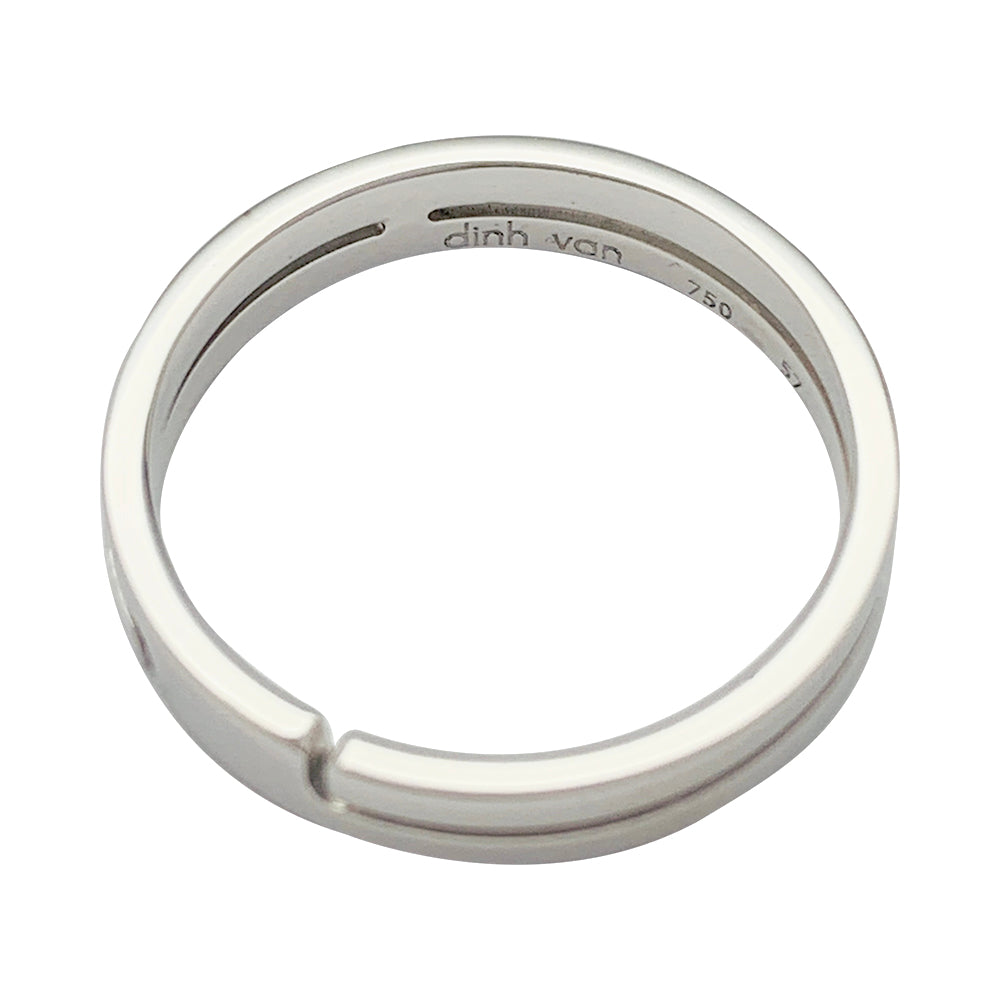 Dinh Van ring, "Seventies", white gold.