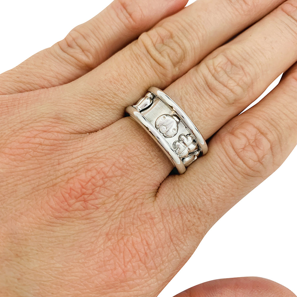 Dior ring, "Gri-Gri", white gold, diamonds.
