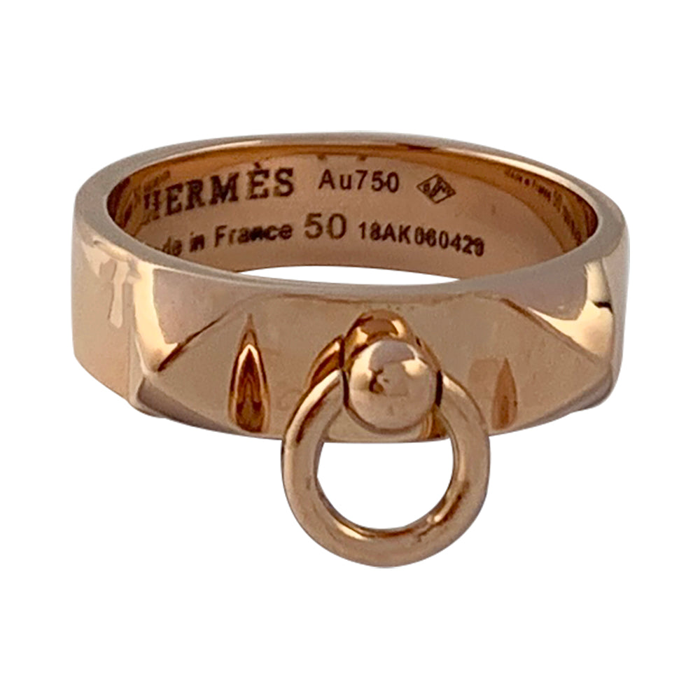 Hermès ring, "Dog Collar", pink gold.