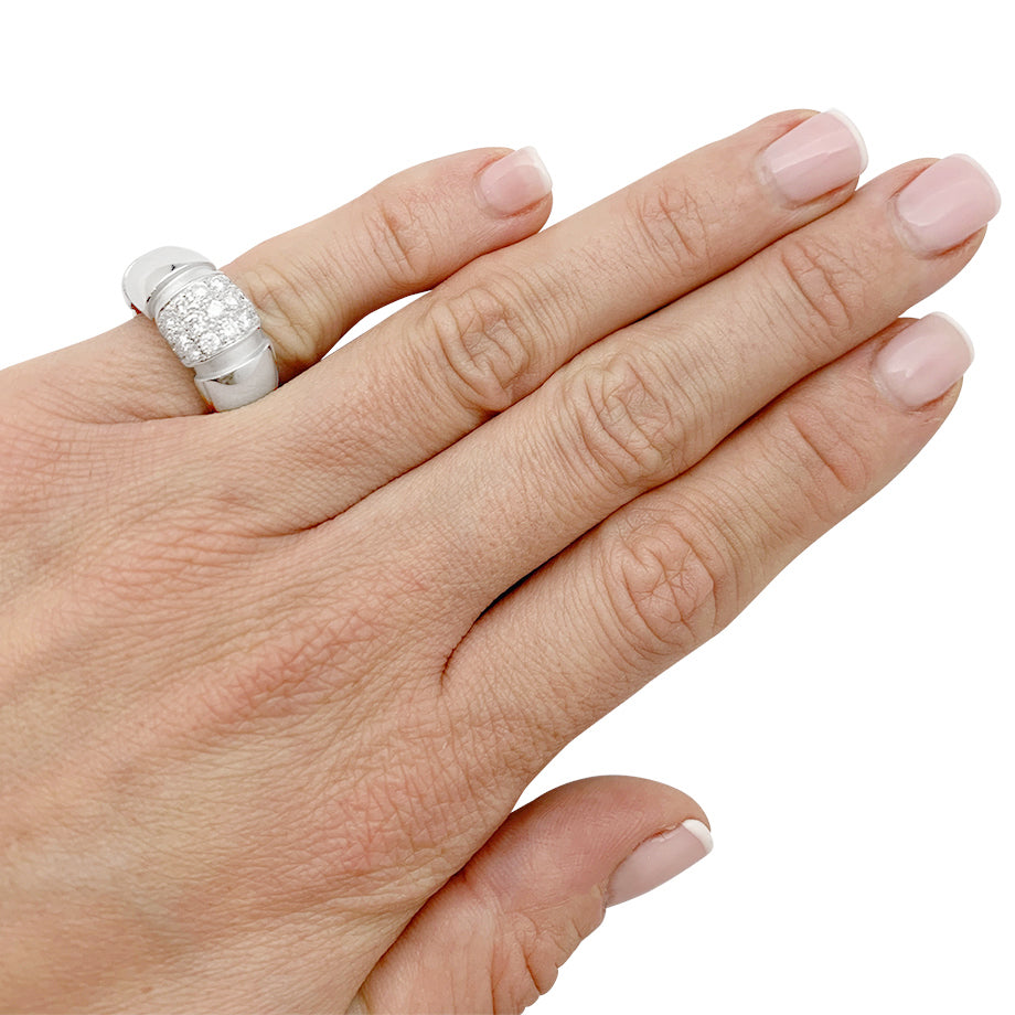 Mauboussin ring, "Nadja", white gold, diamonds.