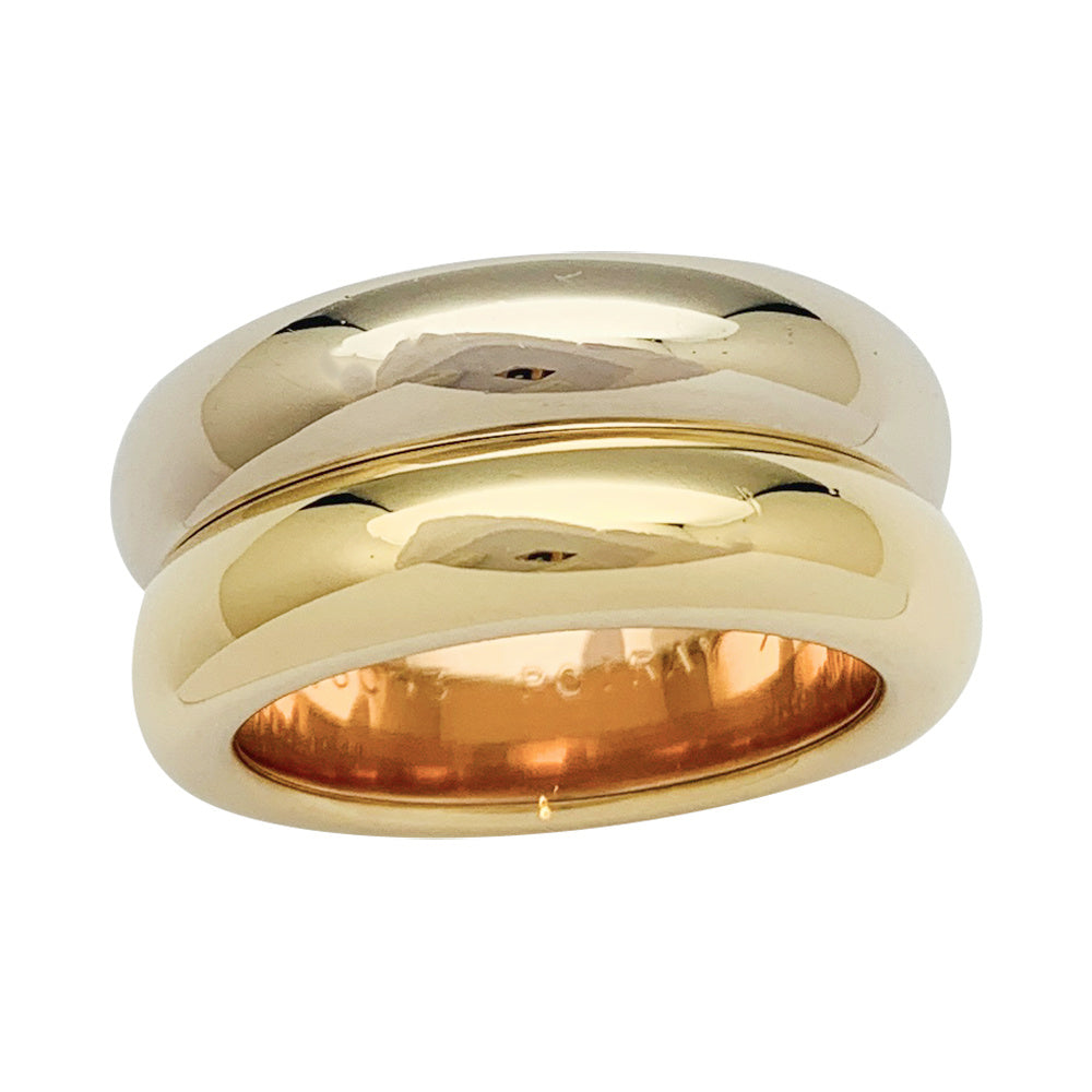 Poiray ring, "Symbol", three golds.