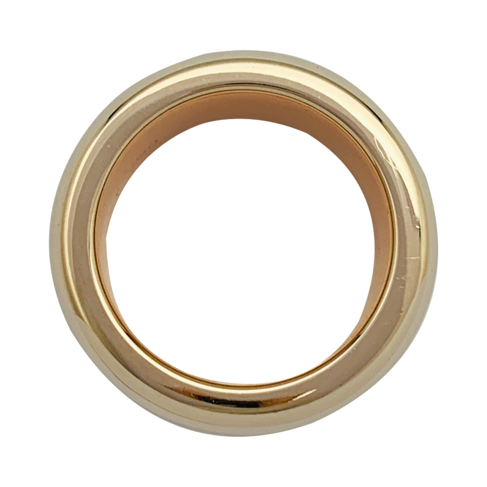 Poiray ring, "Symbol", three golds.