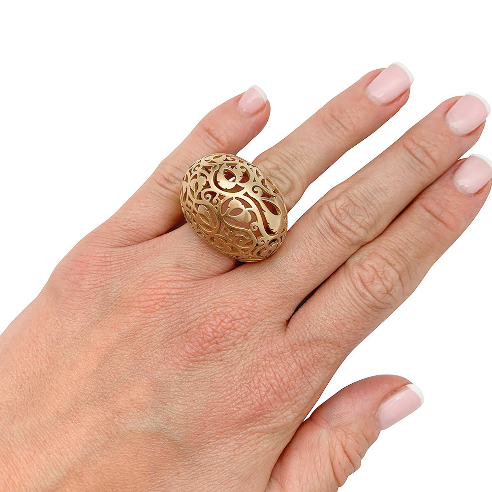 Pomellato ring, "Arabesque", pink gold.
