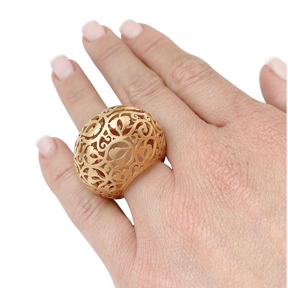 Pomellato ring, "Arabesque", pink gold.
