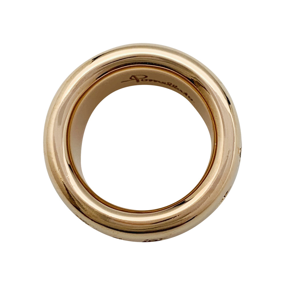 Pomellato ring, "Iconica", pink gold, diamonds.
