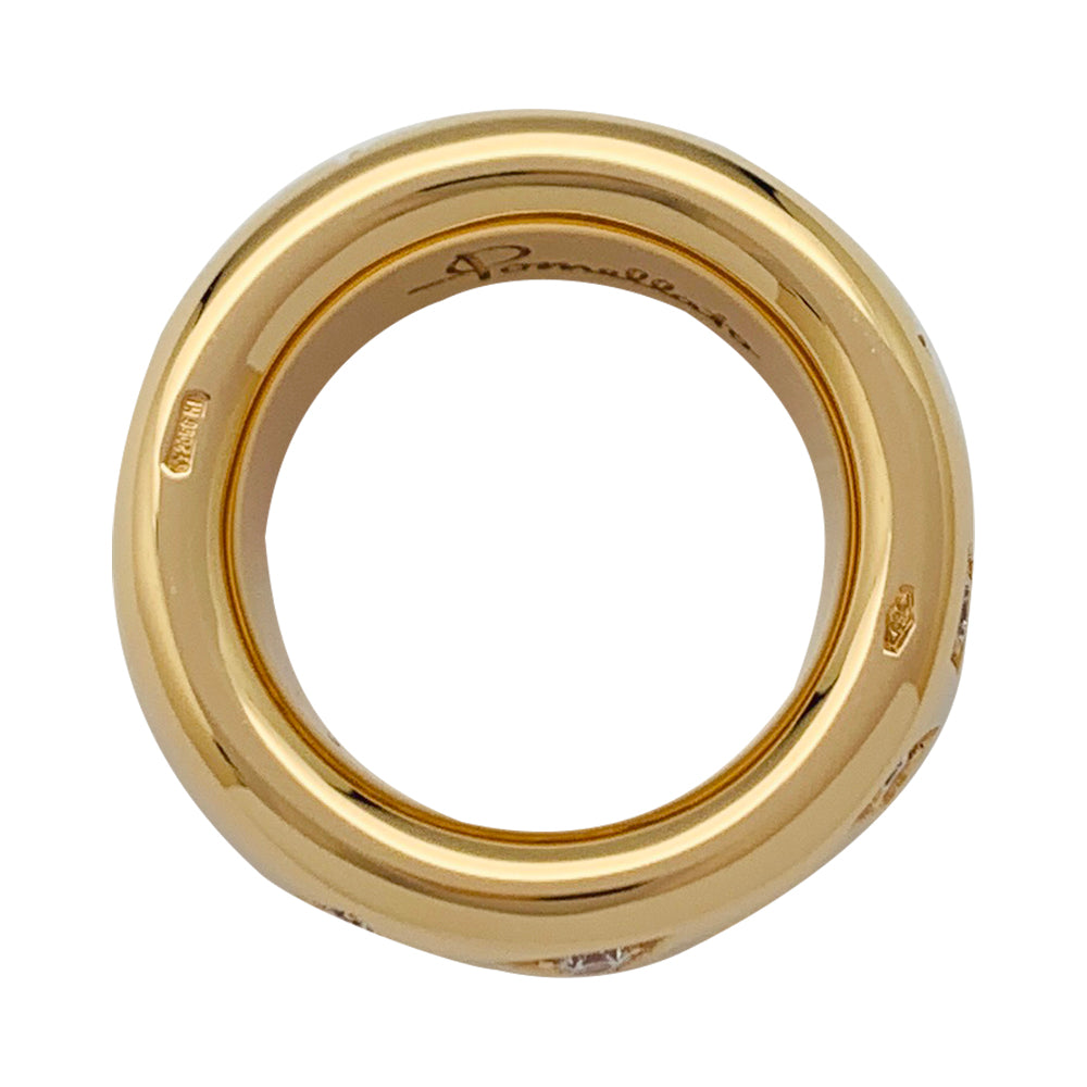 Pomellato ring, "Iconica", pink gold, diamonds.