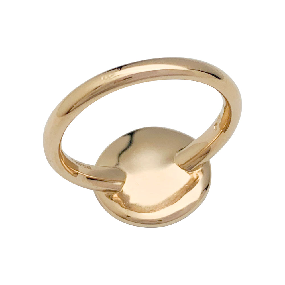 Pomellato ring, "Sabbia", pink gold, brown diamonds.