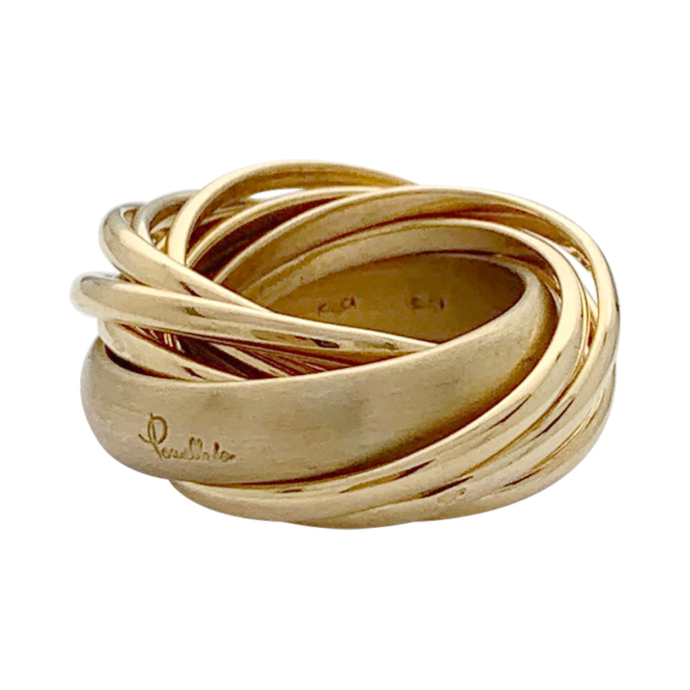 Pomellato ring, "A Thousand Circles", yellow gold.