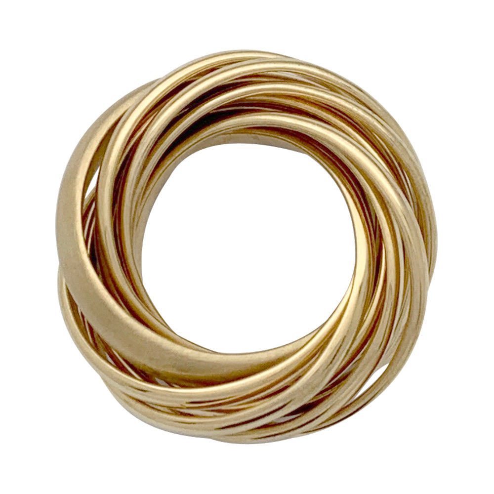 Pomellato ring, "A Thousand Circles", yellow gold.