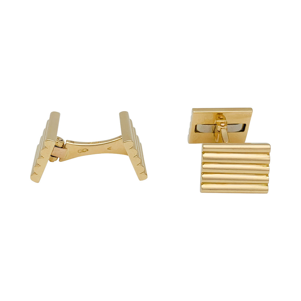 Vintage Van Cleef &amp; Arpels yellow gold cufflinks.