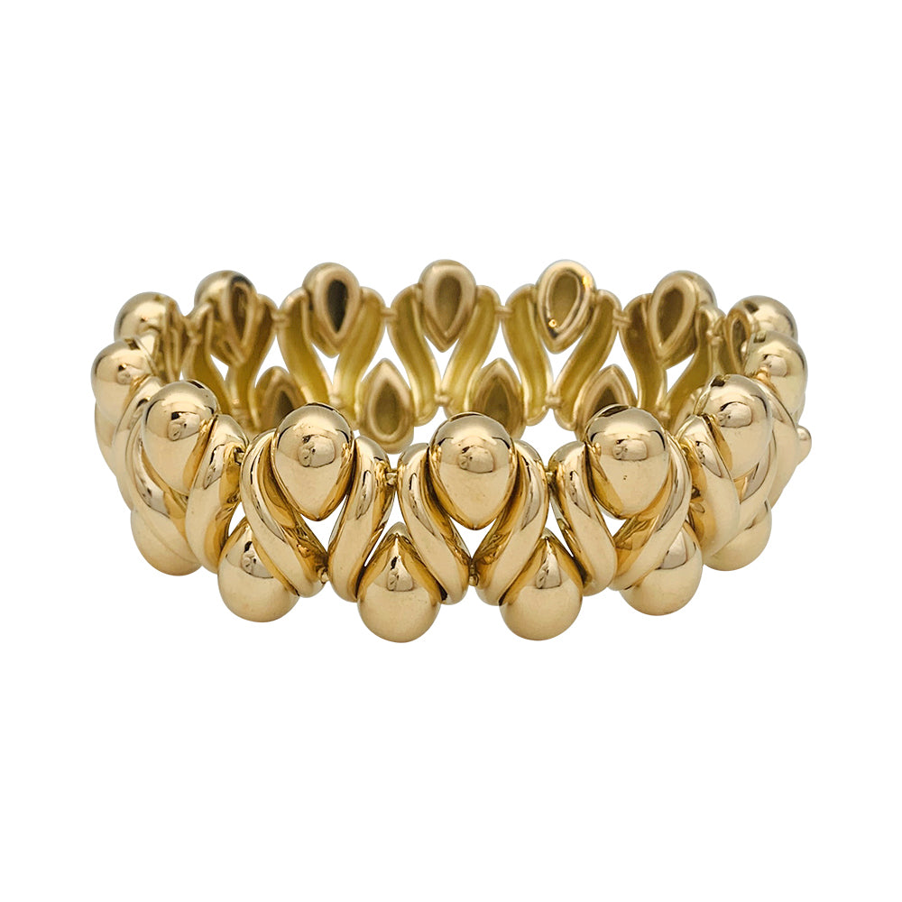 Boivin bracelet, “Danaïde”, yellow gold.