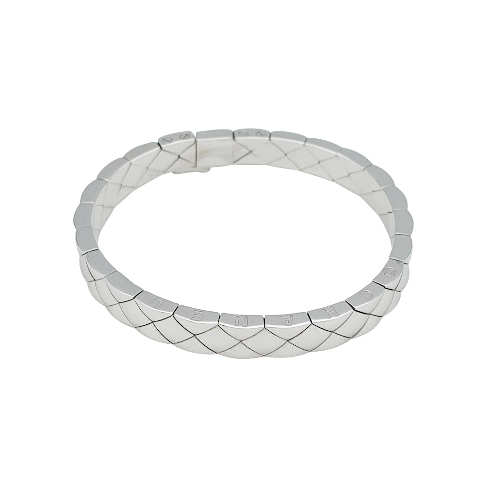 Chanel bracelet, "Quilted", white gold.