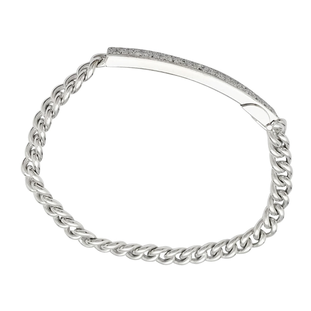 Dior bracelet, "Gourmette", white gold, diamonds.