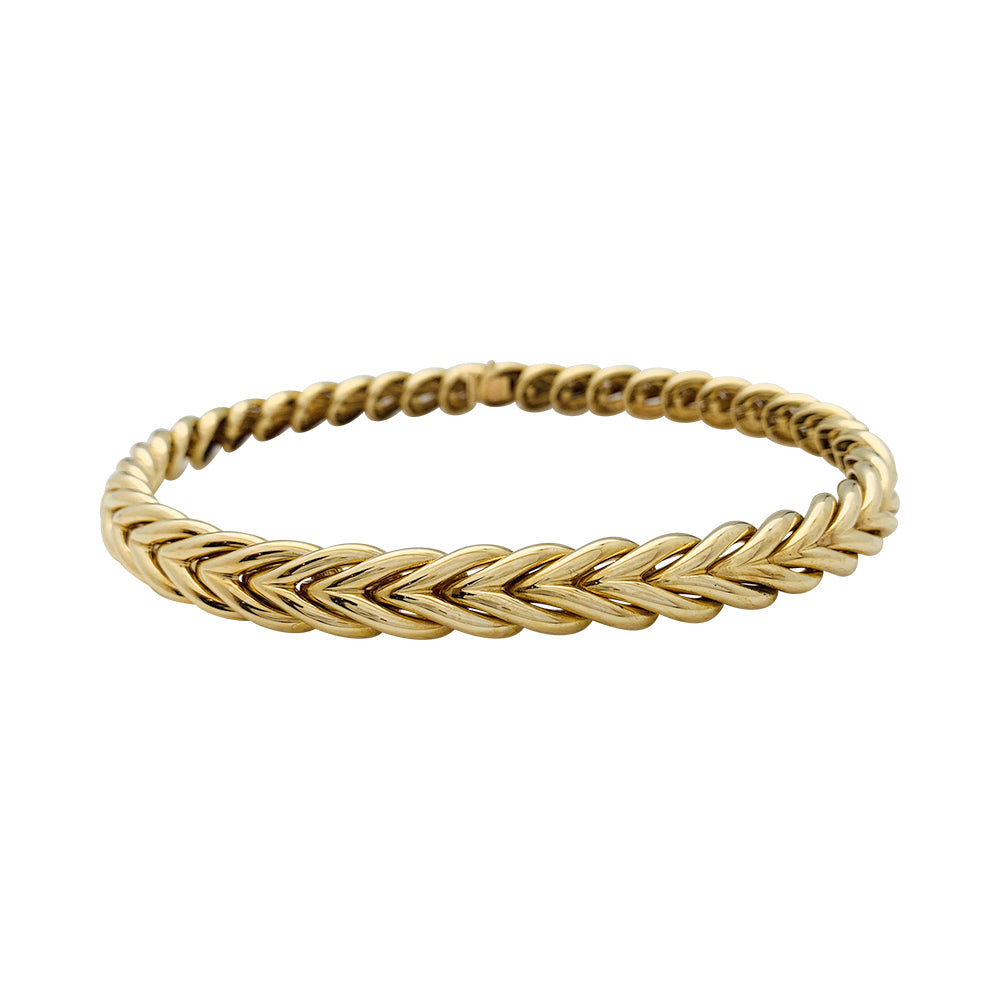 Boucheron "Tressé" necklace in yellow gold.