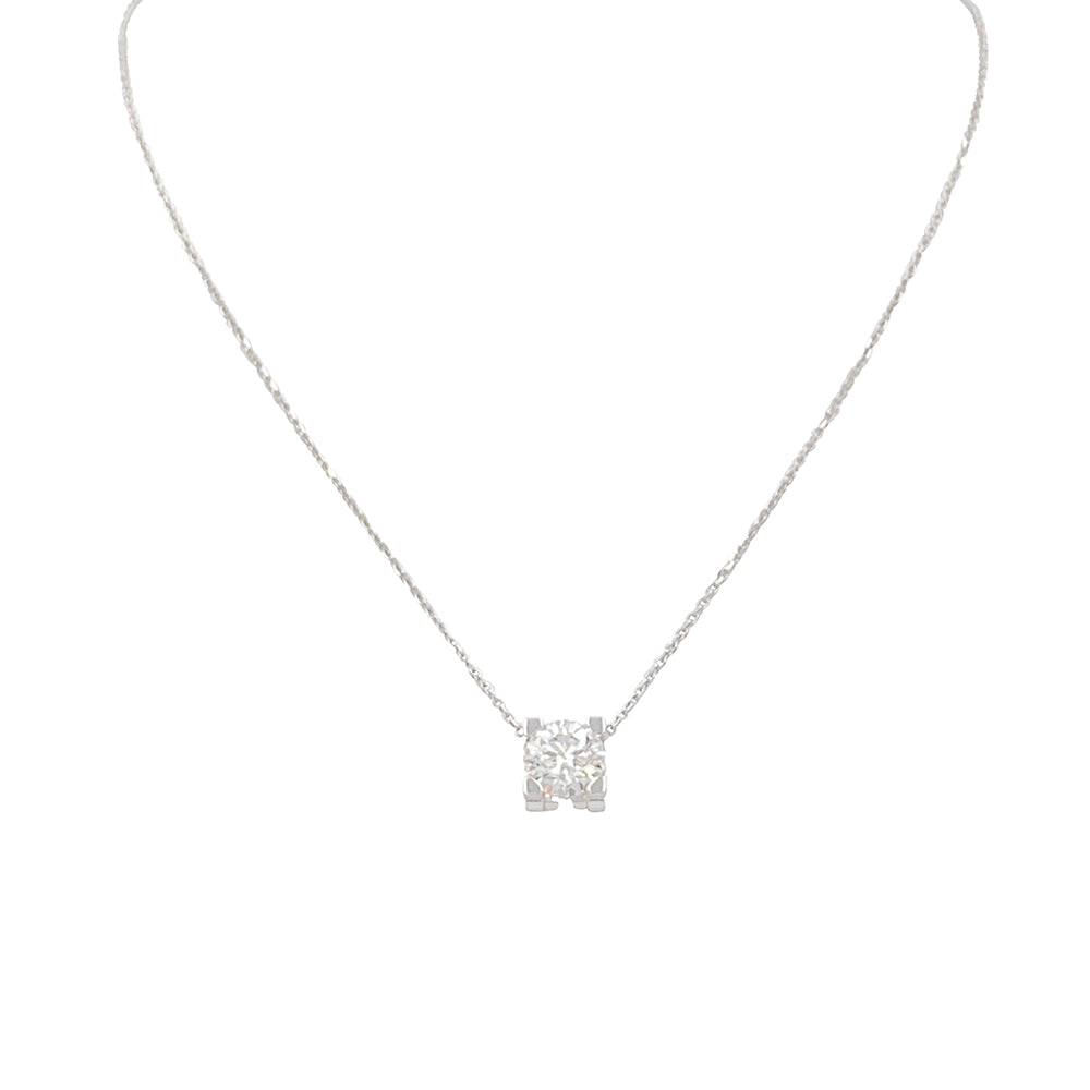 Cartier necklace, "C de Cartier", white gold, diamond.